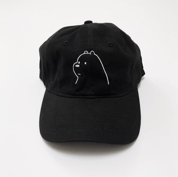 Ice Bear Dad Hat (Black)