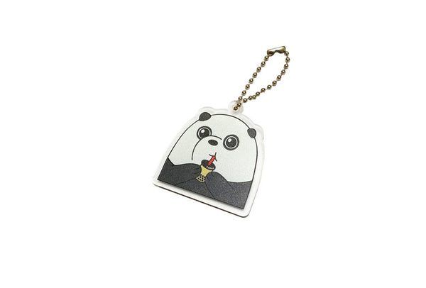 Pan Pan Loves Boba Keychain