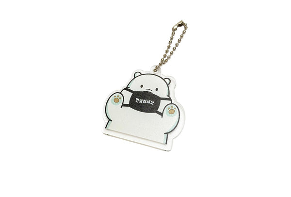 Ice Bear Face Mask Keychain